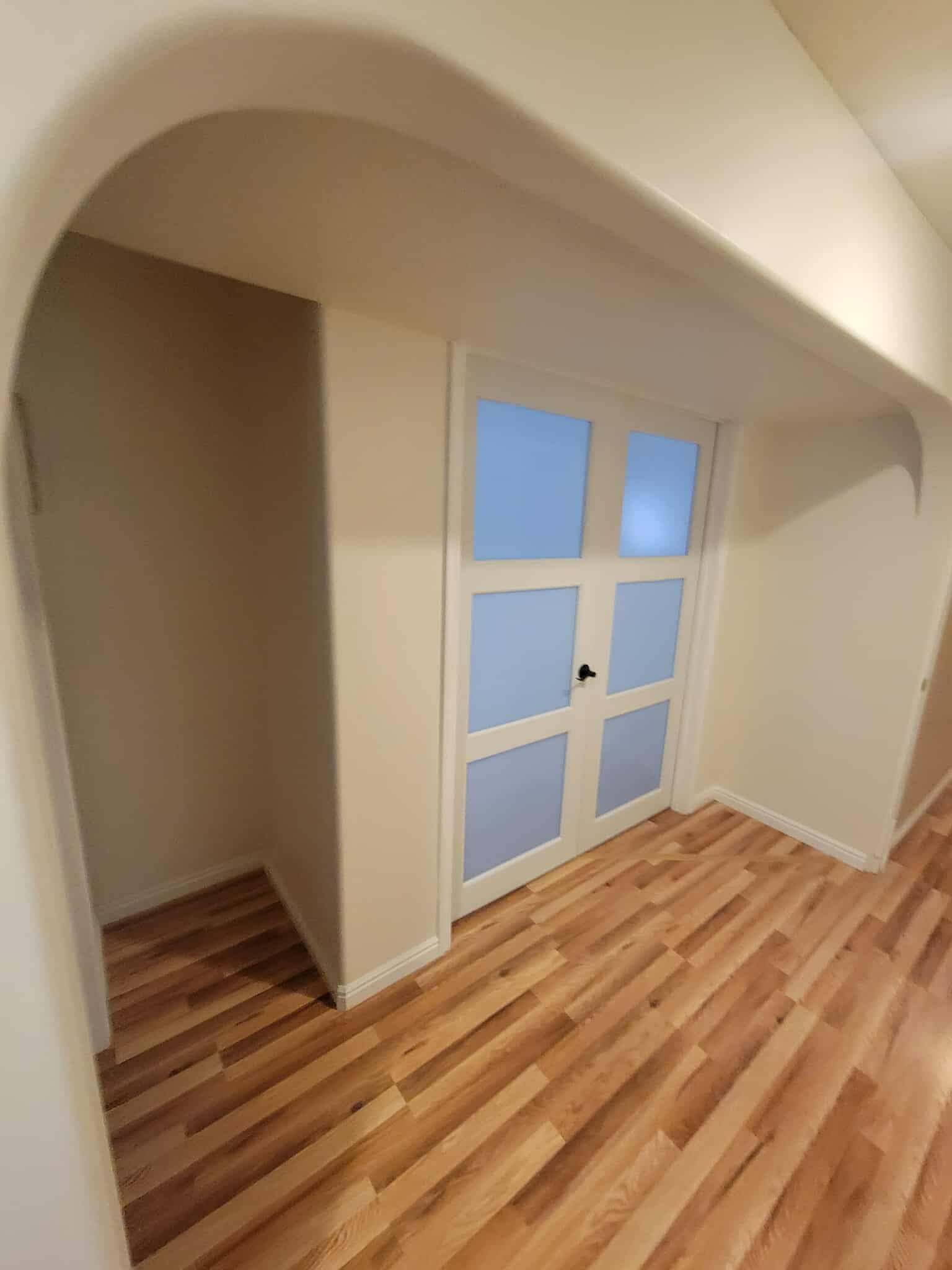 Basement remodel detail view