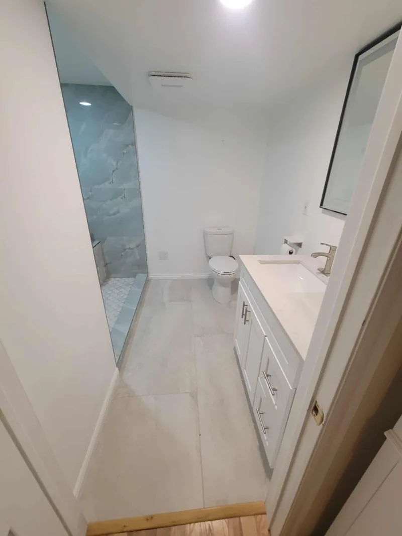 Blue Marble Bathroom